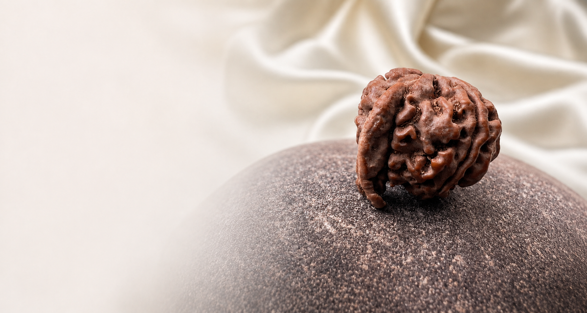 Natural Rudraksha bead representing Mahadev Mala's commitment to authenticity and quality