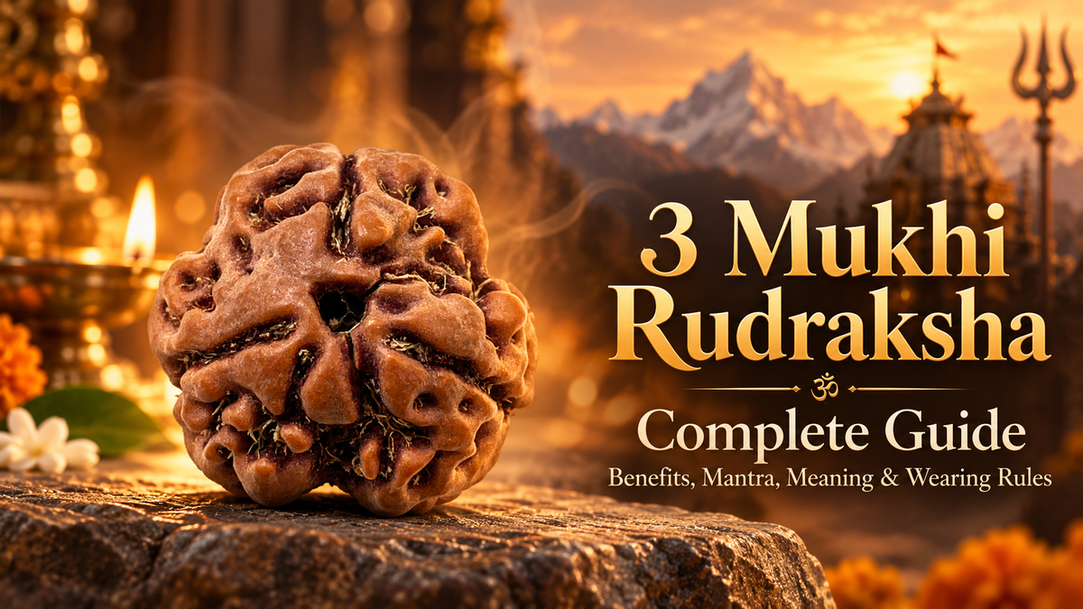 3 Mukhi Rudraksha Complete Guide