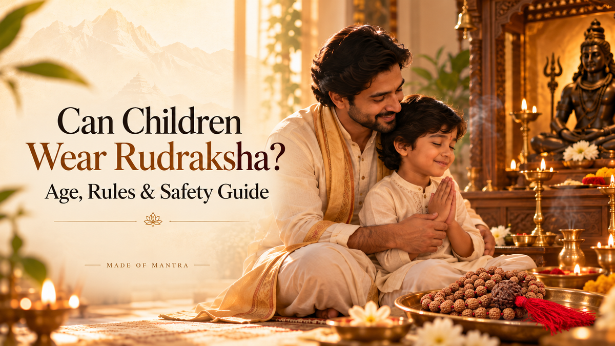 Can children wear Rudraksha – traditional age guidance, 5 Mukhi Rudraksha and safety rules for kids
