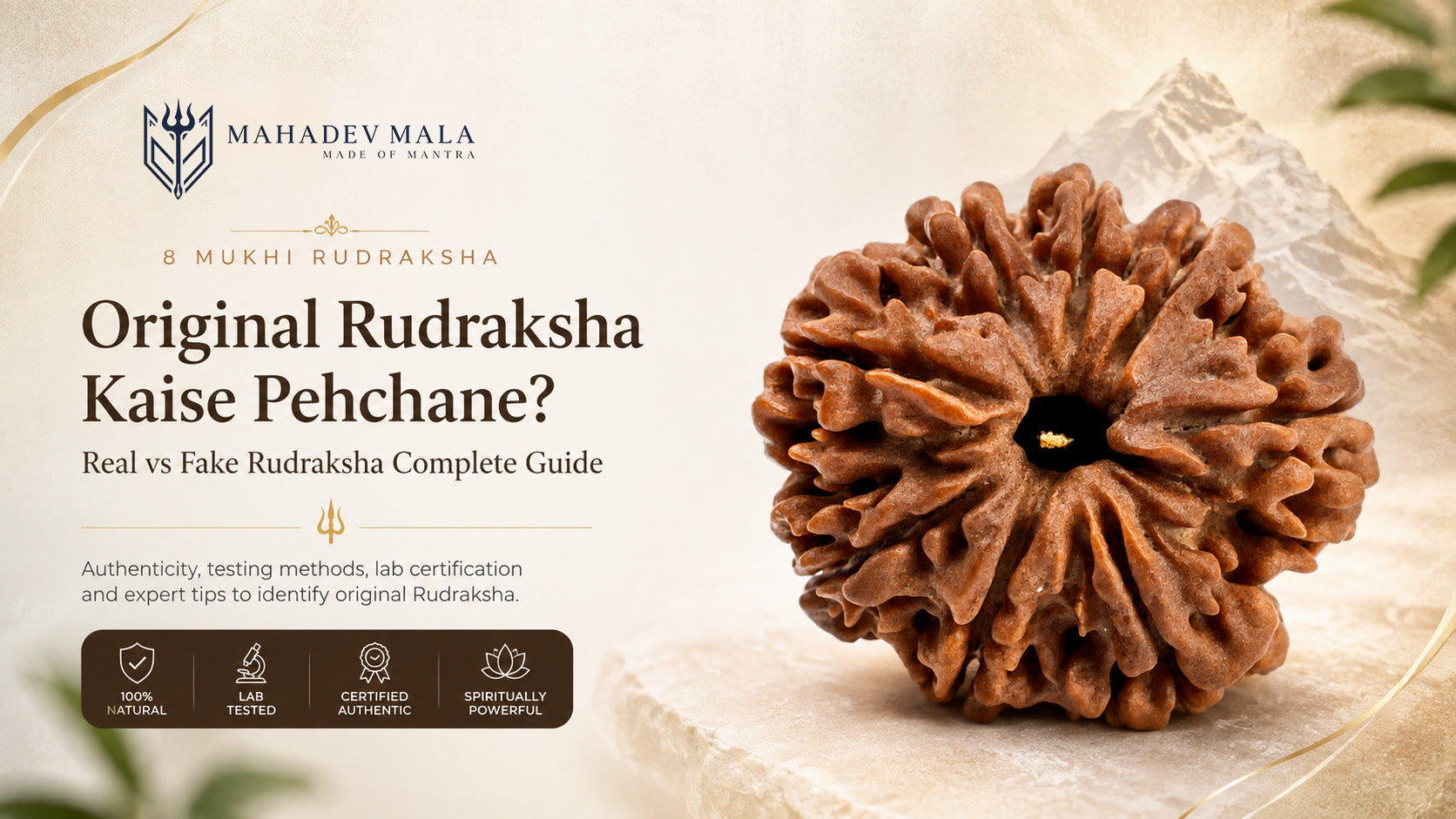 Original Rudraksha Kaise Pehchane - 8 Mukhi Rudraksha Real vs Fake Guide